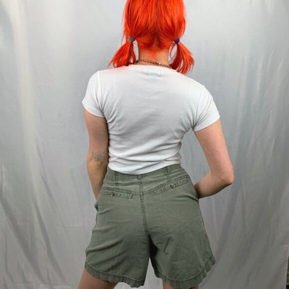 ROYAL Robbins Green Cotton Shorts size 8 - Picture 3 of 13